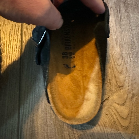 Black Birkenstock Boston Soft bed Slides - Picture 4 of 6